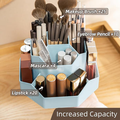 360° Rotating Makeup Brush Holder Organizer - Image 3