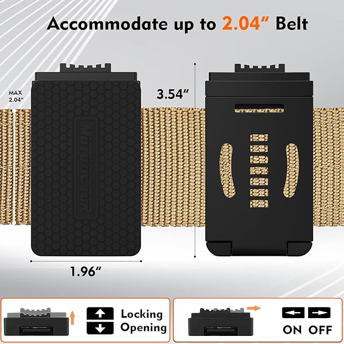 MUTUACTOR Magnetic Belt Clip Heav Duty, Anti-Slip Rubber Coated Magnetic Belt - Image 8