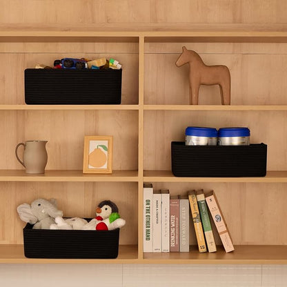 Large Shallow Organizing Baskets 15x11x5.1 Inches - Image 3