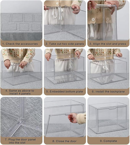 Clear Stackable Plastic Storage Bins - Image 8