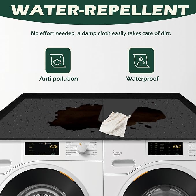 Royxen Washer Dryer Countertop, 27.4" x 54" Wood Universal Fit, Washer Dryer - Image 4