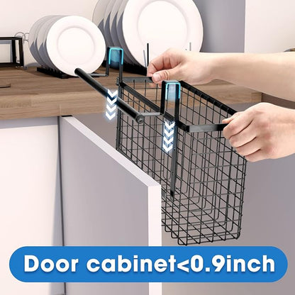 2 Pack Cabinet Door Organizer, Over The Cabinet Door Organizer - Image 2