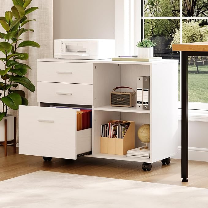 VINGLI 3 Drawer Wood Lateral File Cabinet - Image 9