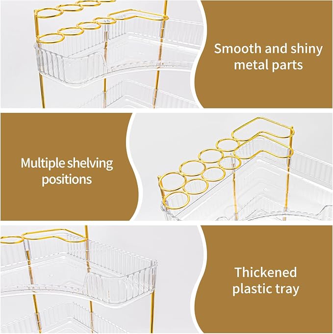 Upgraded 3-Tier Corner Bathroom Countertop Organizer – Spacious Storage - Image 5