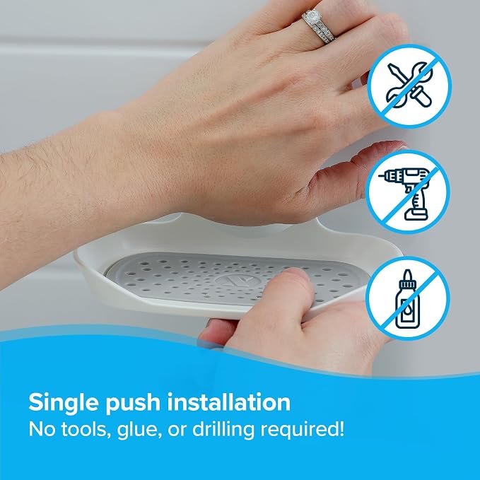 SlipX Solutions Strong Hold Soap Saver, Suction Cup Soap Holder - Image 2