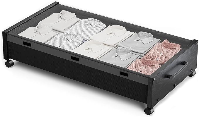 KITHELP Wooden Under Bed Storage by KITHELP