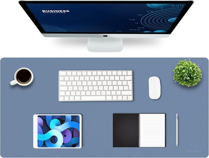 K KNODEL Large Office Leather Desk Mat, Mouse and Keyboard Pad, Computer and by K+KNODEL