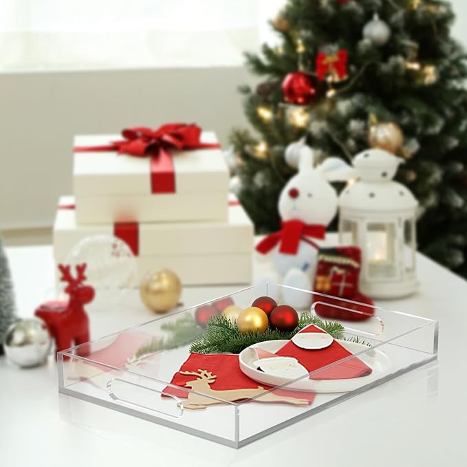 Acrylic Organizer Tray with Handle - Image 4