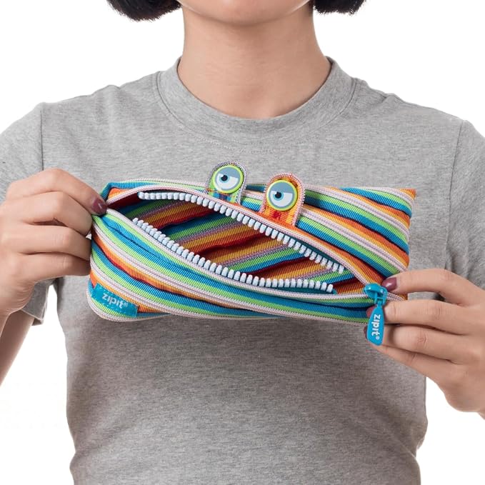ZIPIT Monster Pencil Case for Kids, Cute Zipper Pouch for Boys Girls and Teens - Image 5
