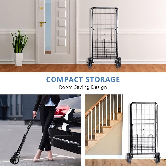 SUPER DEAL Folding Shopping Cart - Image 6