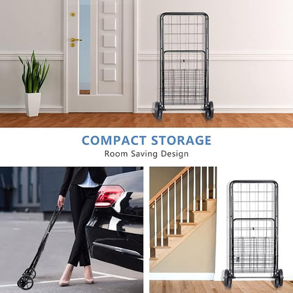 Foldable Shopping Utility Cart Portable Grocery Cart - Image 4