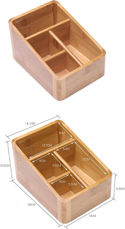 VolksRose Desk Remote Control Holder Multi-Function Coffee Table Office - Image 8