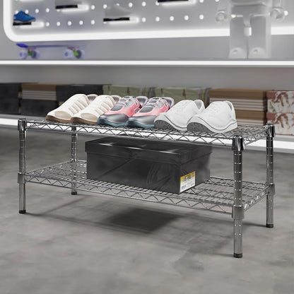 14" Deep x 36" Wide x 14" Height Wire Shelving Kit | 2-Tier | NSF Commercial - Image 2
