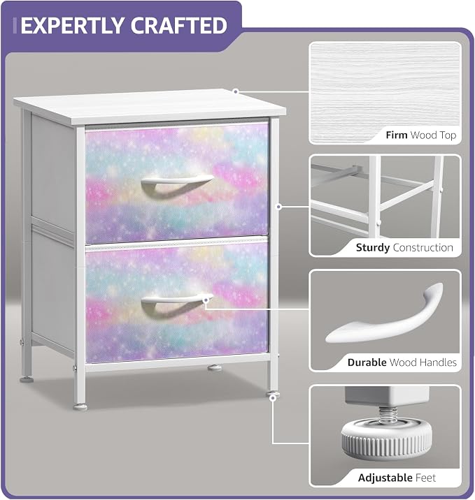 Sorbus Nightstand with 2 Drawers - Image 4