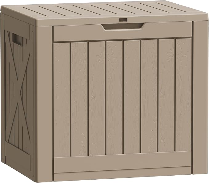 Flamaker Resin Deck Box 40 Gallon Waterproof Outdoor Storage Box | Indoor by Flamaker