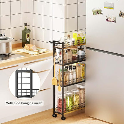 LASZOLA Slim Storage Cart Narrow Shelving Unit - Image 7