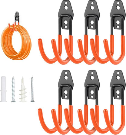 Upgraded Garage Hooks, 6 Pack Heavy Duty Wall Mount Steel Utility Hooks by Unknown