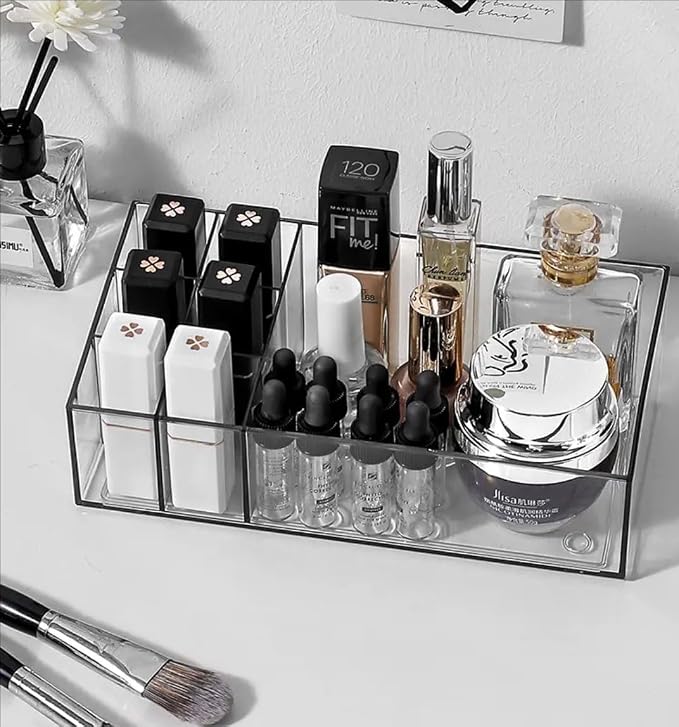 Clear Acrylic Makeup Organizer | Vanity Tray - Image 6