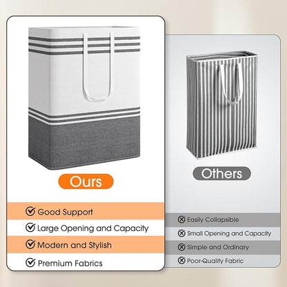 4 Pack Large Laundry Baskets, Laundry Hampers, Freestanding Waterproof - Image 5