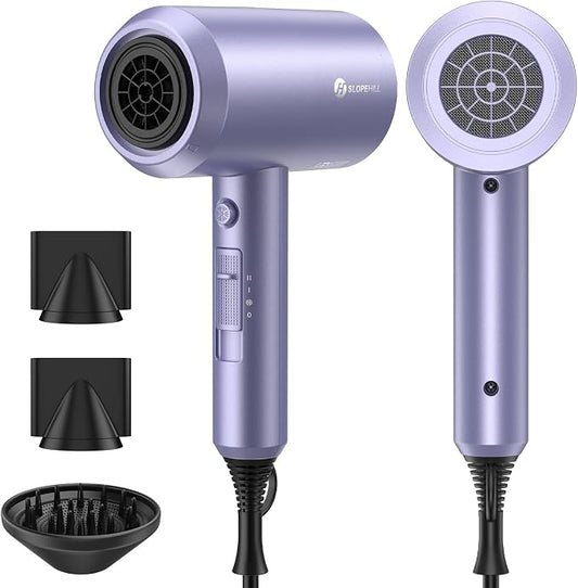 slopehill Professional Ionic Hair Dryer, Powerful 1800W Fast Drying Low Noise by slopehill