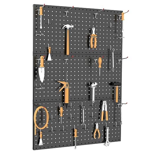 TORACK 3-Pack 12x24 inch Metal Pegboard Panels - Image 8