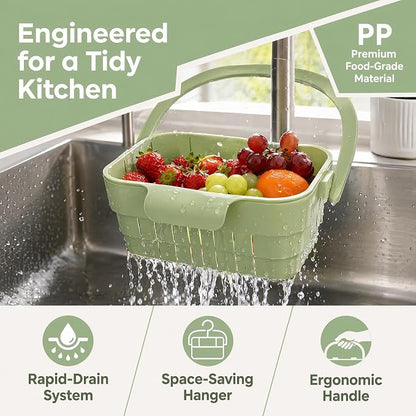 Foldable Sink Strainer Hanging Sink Drain Basket Kitchen Strainer Basket | - Image 2