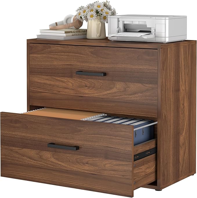 Lateral File Cabinet, 2 Drawer Filing Cabinet, Wood File Cabinets by FATIGOSstoragecabinet
