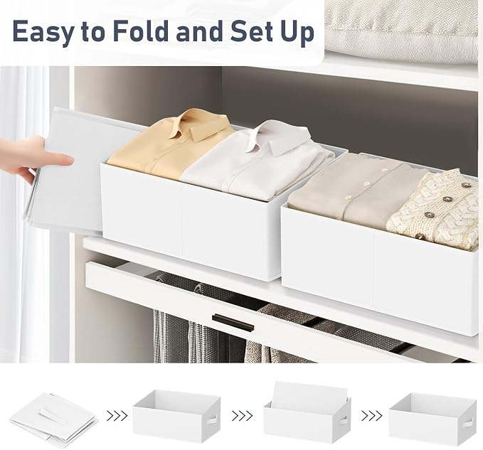 DIMJ Closet Storage Bins 6 Pack - Image 4