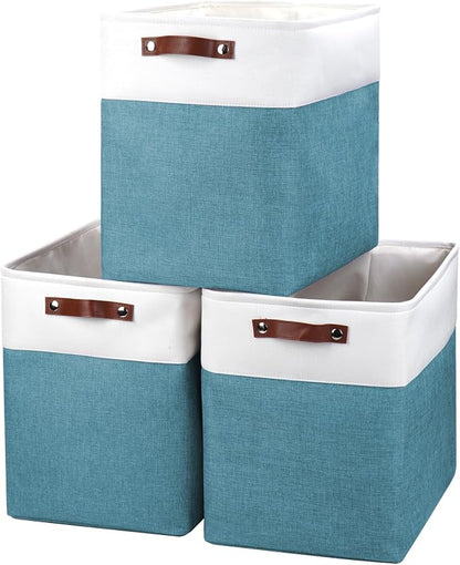 Large Fabric Storage Baskets | 50L Storage Bins, Decorative Linen Closet Baskets by Bagnizer