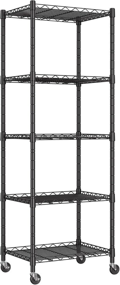 REGILLER 5-Wire Shelving Metal Storage Rack Adjustable Shelves, Standing by REGILLER