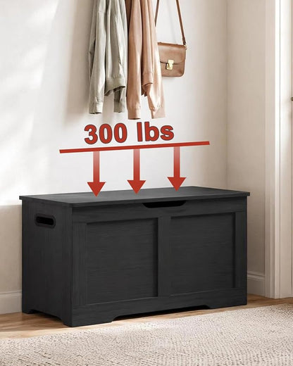 Timberer 31.5" Wooden Storage Chest, Extra Large Storage Trunk | Storage Bench - Image 5