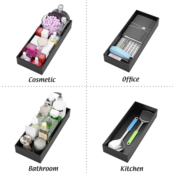 Black Bamboo Drawer Organizer - Image 7