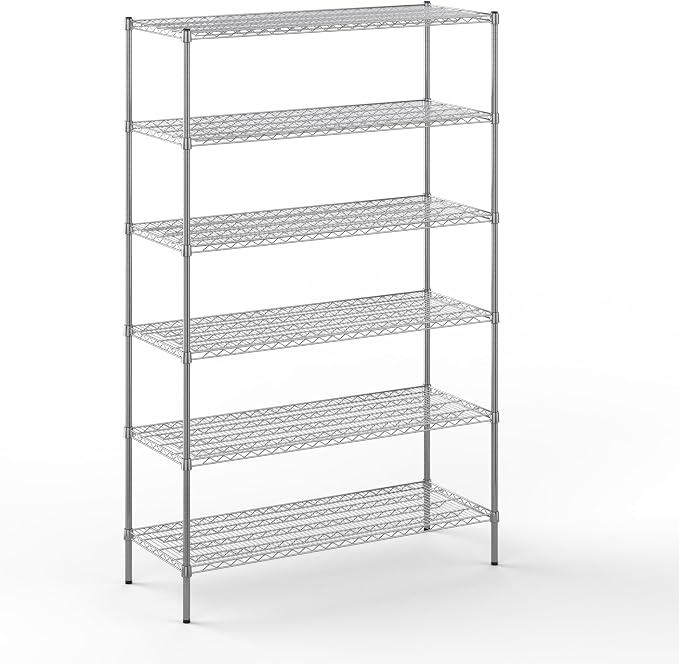 21" Deep x 54" Wide x 86" Height Wire Shelving Kit | 6-Tier | NSF Commercial by Regal+Altair