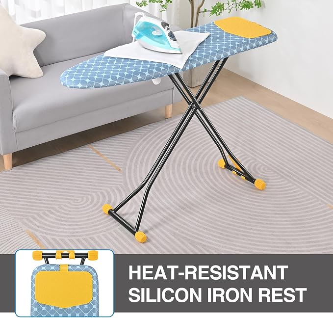 APEXCHASER Ironing Board with Iron Rest, Compact and Space Saver Iron Board - Image 4