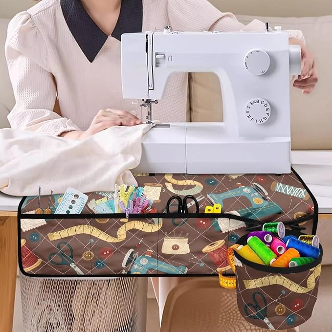 SewingTool Pattern Sewing Machine Mat Non Slip Sewing Machine Carrying Pad - Image 5