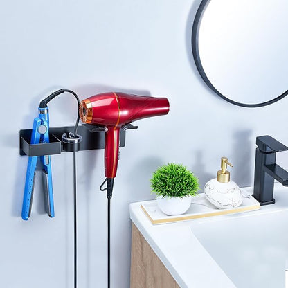 Hair Dryer Holder Wall Mount Curling Iron Holder Flat Iron Holder, Blow Dryer - Image 3