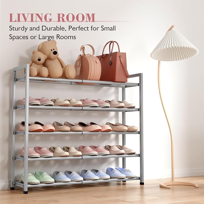 Bumusty 5-Tier Expandable Shoe Rack - Image 5
