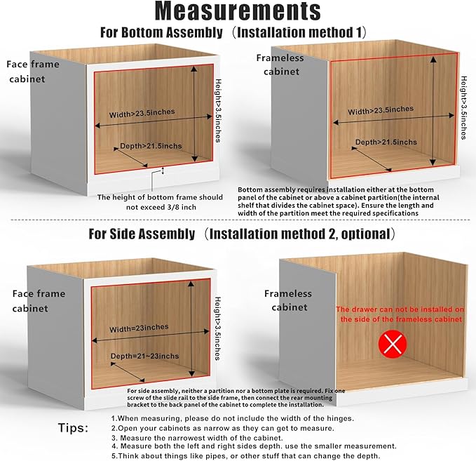 22”W x 21”D x 3”H Soft Close Slide Out Wood Drawer Organizer - Image 4