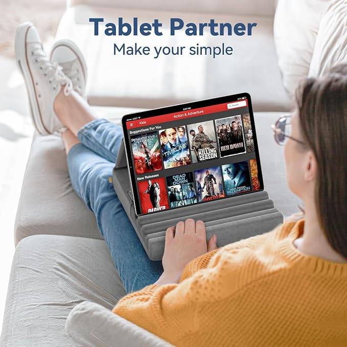 KDD Tablet Pillow Holder, Foldable iPad Stand - Image 2