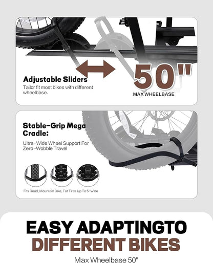Young E-Bike Rack Hitch Mount Platform Style - Image 6