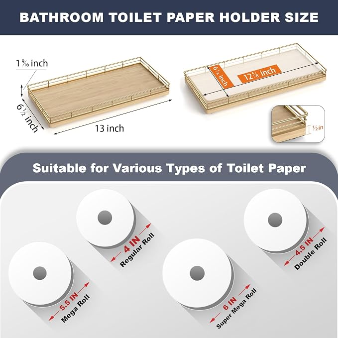 Oak Bathroom Toilet Tank Tray, Vanity Tray - Image 6