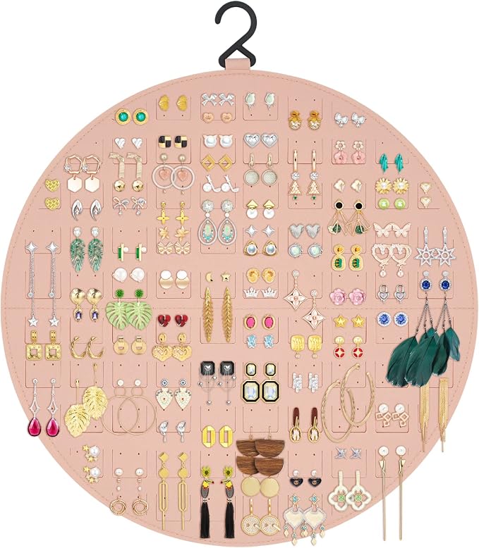 Earring Organizer, Hanging Earring Holder Holds Up to 128 Pairs, Stud Earring by Nesyd