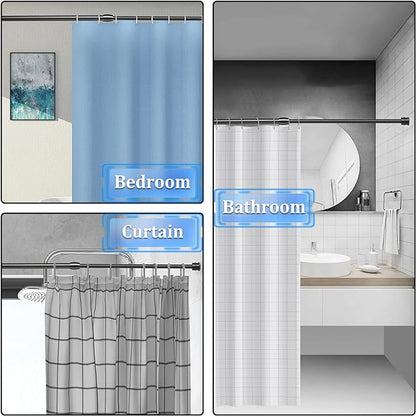 Small Tension Curtain Rods 16 to 28 Inches, Adjustable Expandable Short Shower - Image 4