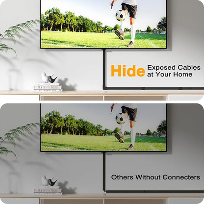 Delamu 157in Cord Hider, Cord Cover Wall Cable Management, Paintable Wire Cover - Image 4