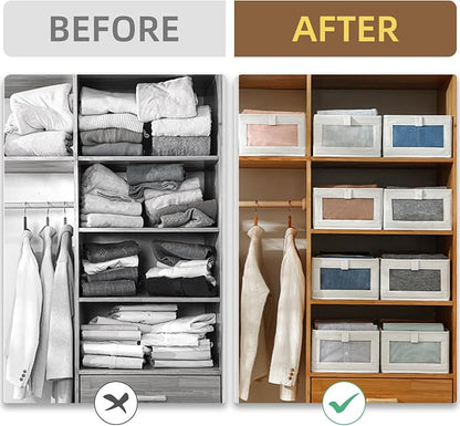 Linen Closet Organizers And Storage, 12 Pack Closet Storage Bins Linen Closet - Image 3