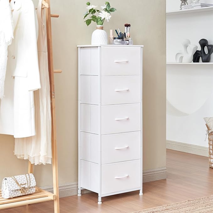 Somdot Tall Dresser for Bedroom, 5 Drawer Storage Cabinet, Steel Frame - Image 8