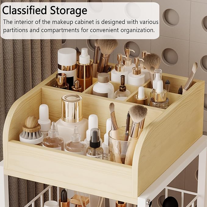 Makeup Organizer Cart with Drawers, Make up Organizers - Image 4