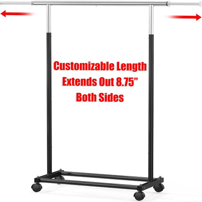 Simple Houseware Standard Rod Garment Rack - Image 3