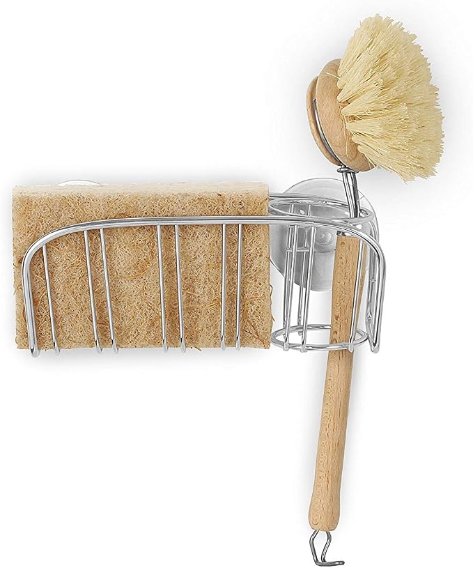 Spectrum 09370 Contempo Sponge & Brush Holder, Modern Sponge Holder & Kitchen - Image 2
