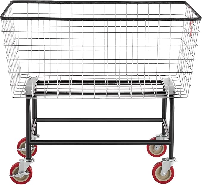VEVOR Wire Laundry Cart, 3.8Bushel Wire Laundry Basket - Image 10